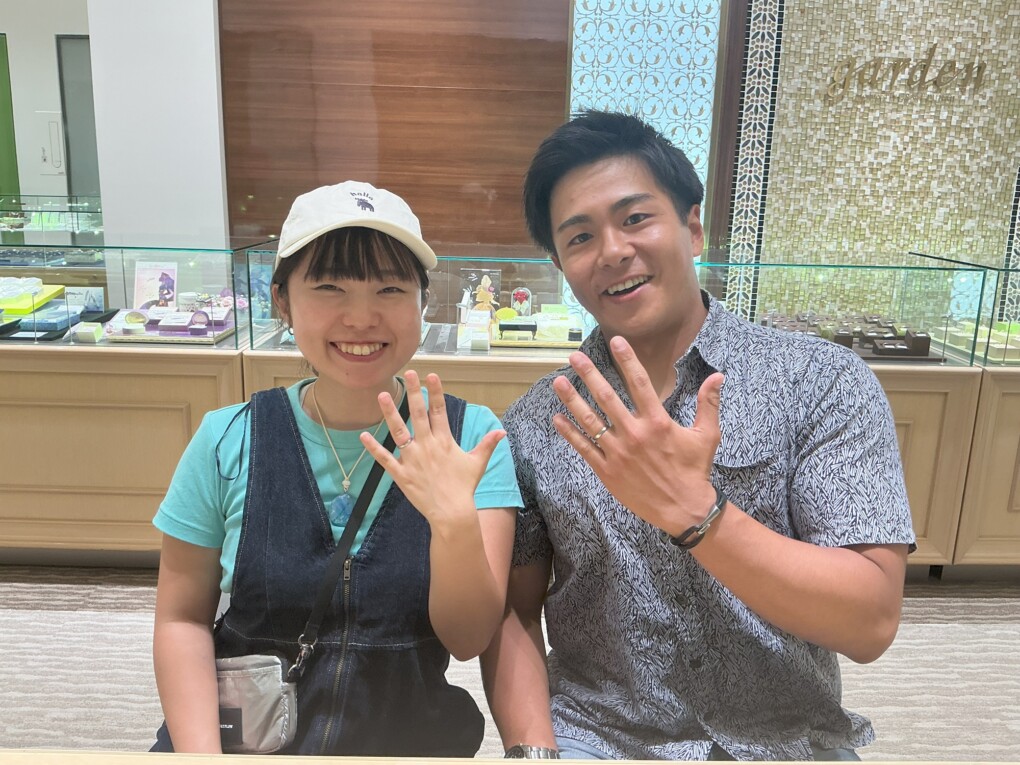 京都市・伏見区　FISCHER（フィッシャー）の結婚指輪をペアでご成約いただきました。