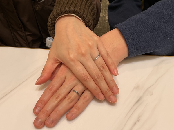 【大阪府・泉大津市】insembreの結婚指輪をペアでご成約いただきました。