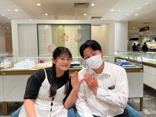 【大阪府・八尾市】Quand de Mariageの結婚指輪をペアでご成約いただきました。