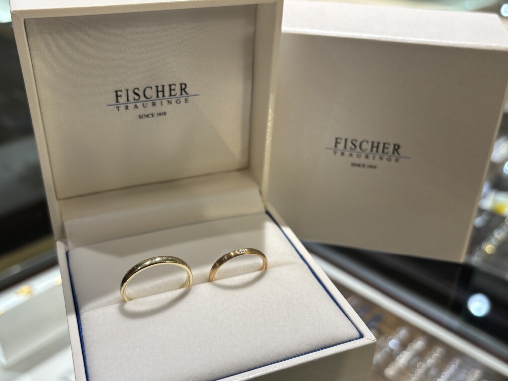 兵庫県揖保郡太子町からご来店「FISCHER」の結婚指輪をご成約頂きました
