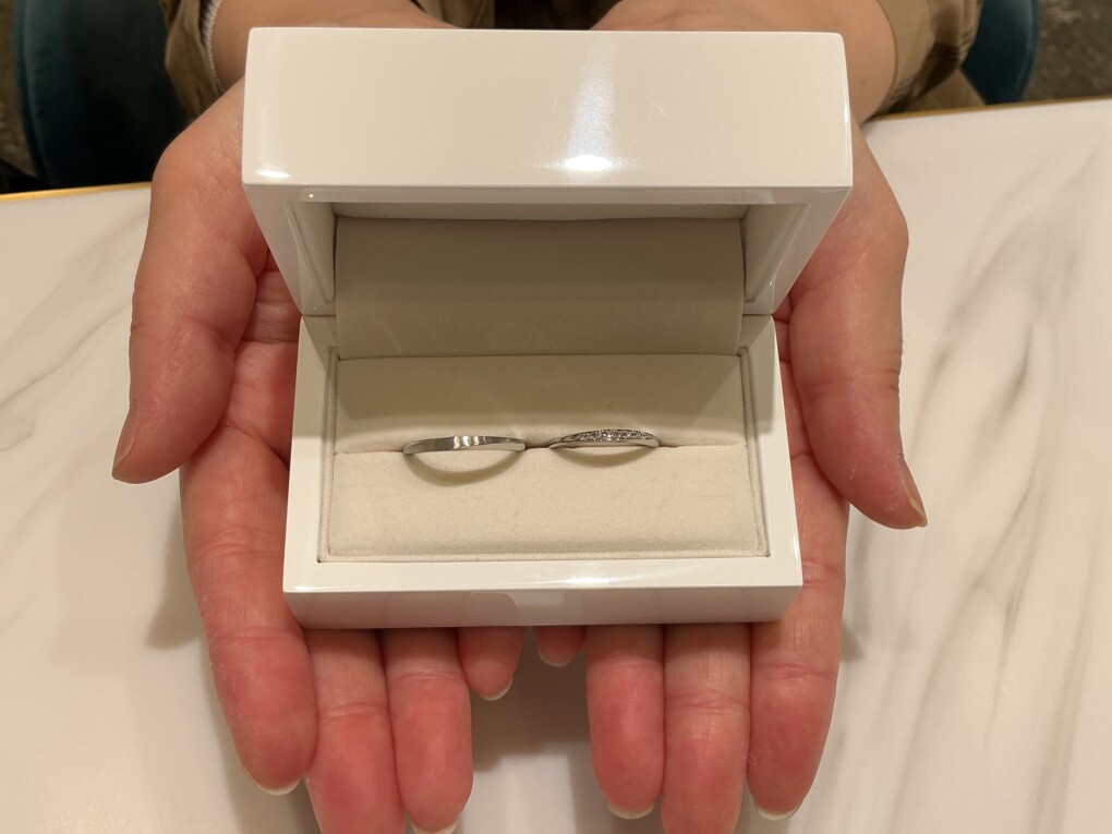 【大阪市・平野区】IDEALPlusfortの結婚指輪をペアでご成約いただきました。