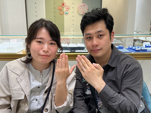 【兵庫県・尼崎市】PilotBridalの結婚指輪をペアでご成約いただきました。