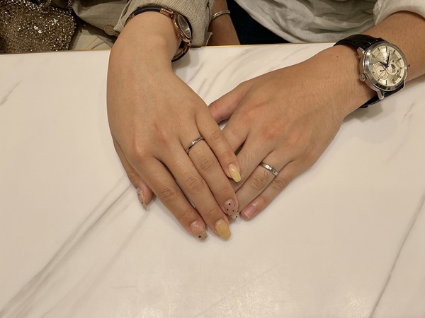 【滋賀県・長浜市】SomethingBlueの結婚指輪をペアでご成約いただきました。