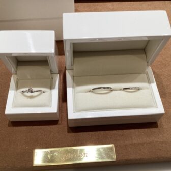 田辺市からのご来店「IDEAL plus fort・Littel garden」の婚約・結婚指輪をご成約いただきました！