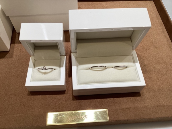田辺市からのご来店「IDEAL plus fort・Littel garden」の婚約・結婚指輪をご成約いただきました！