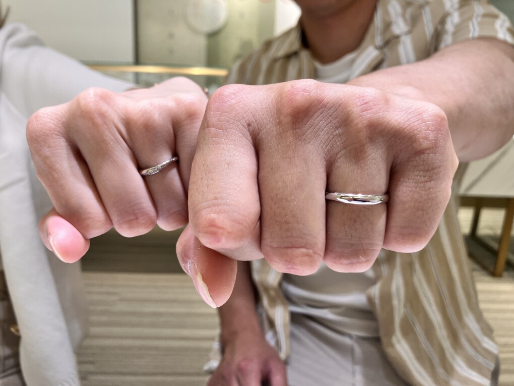 神戸市須磨区よりご来店「Mariage ent」の結婚指輪をご成約いただきました。
