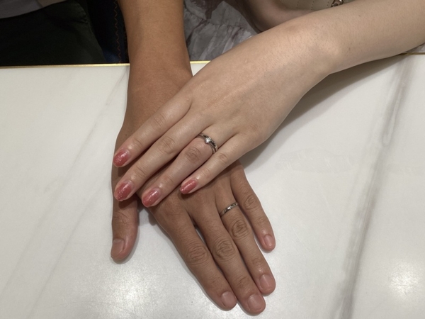 和歌山県西牟婁郡上富田町　RosettE/SP（ロゼットエスピー）の結婚指輪をご成約いただきました。
