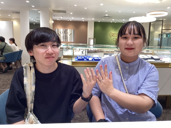 和歌山県海南市　gardenハンドメイドの結婚指輪をご成約いただきました