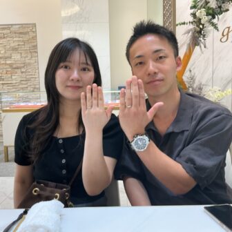 京都市東山区よりご来店 ドイツの鍛造結婚指輪ブランドでフィッシャーをご成約頂きました