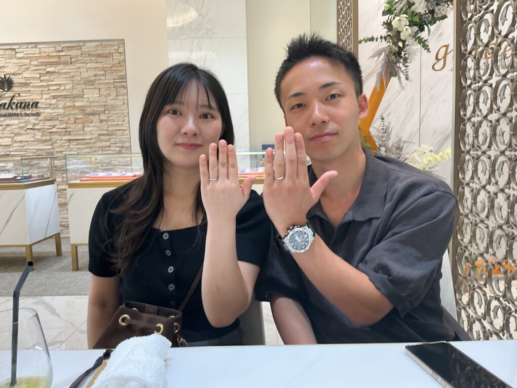 京都市東山区よりご来店 ドイツの鍛造結婚指輪ブランドでフィッシャーをご成約頂きました