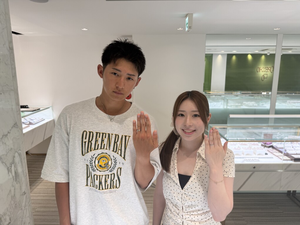 兵庫県丹波市よりご来店「IDEALPlusfort」の結婚指輪をご成約