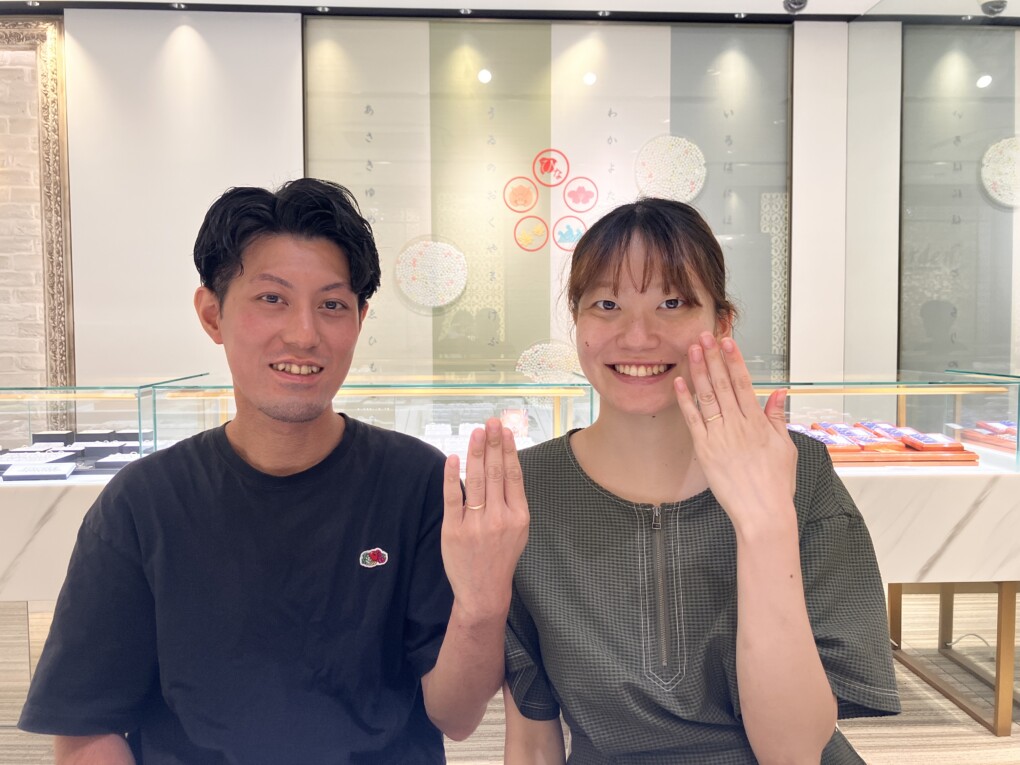 兵庫県神戸市中央区よりご来店「FISCHER」の結婚指輪をご成約