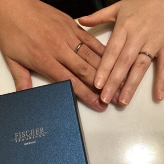 和歌山県田辺市　FISCHER（フィッシャー）の結婚指輪をご成約いただきました