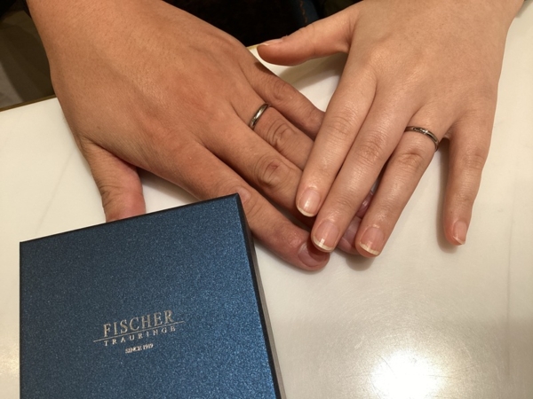 和歌山県田辺市　FISCHER（フィッシャー）の結婚指輪をご成約いただきました