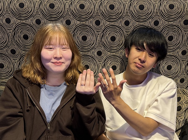 【札幌市】ラプンツェルの婚約指輪とCAFERING(カフェリング)の結婚指輪をご成約頂きました。