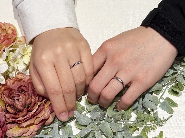 【札幌市】CAFERING(カフェリング)の婚約指輪と結婚指輪をご成約頂きました。