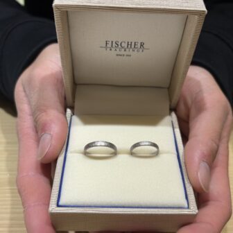 兵庫県姫路・美方郡香美町からご来店「FISCHER」のマリッジリングをご成約いただきました