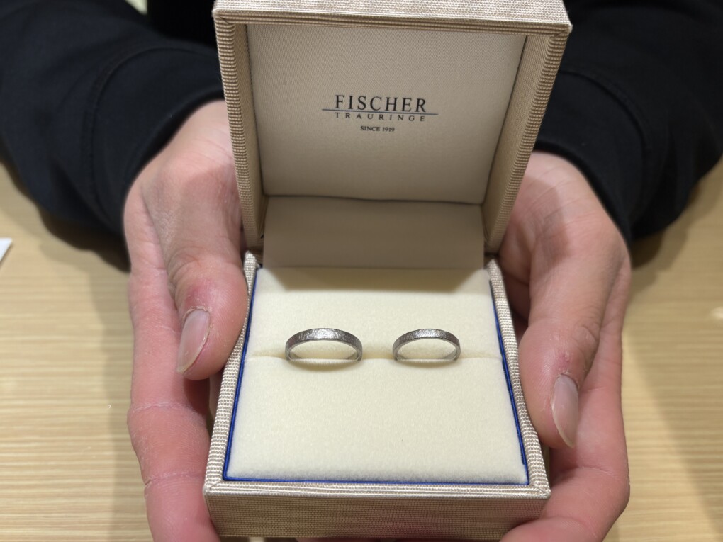兵庫県姫路・美方郡香美町からご来店「FISCHER」のマリッジリングをご成約いただきました