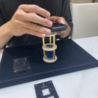 京都市北区よりプロポーズリング選びにご来店 ボツワナ産の原産地証明書つきのパーフェクトラフカットをご成約
