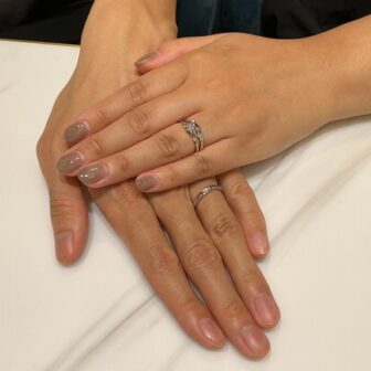 【大阪府・柏原市】LAPAGEの婚約指輪と、結婚指輪をペアでご成約いただきました。