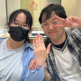 【新潟県・長岡市】彩乃瑞（いろのは）の婚約指輪をご成約いただきました。