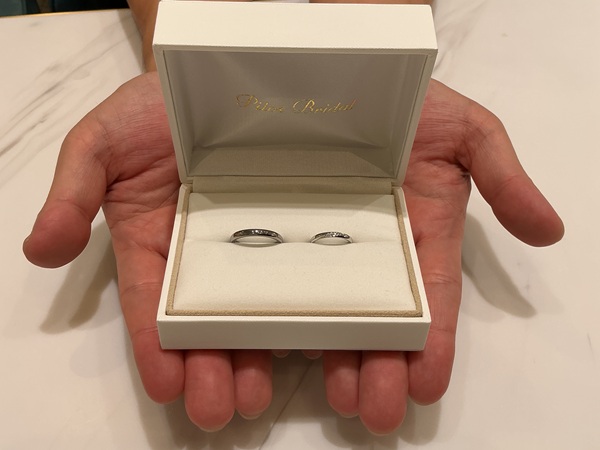 【大阪市・生野区】gardentitaniumとPilotBridalの結婚指輪をご成約いただきました。