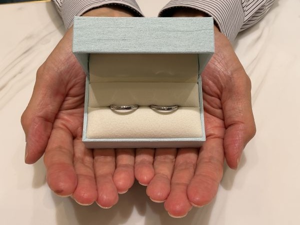 【大阪府・羽曳野市】Tomomeの結婚指輪をペアでご成約いただきました。