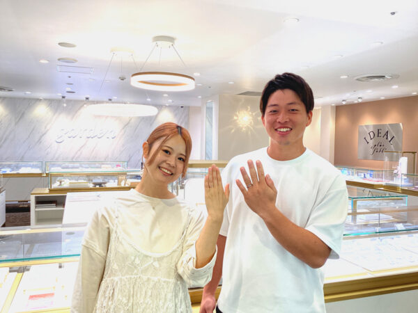大阪府阪南市からご来店　FISCHER（フィッシャー）の結婚指輪をご成約