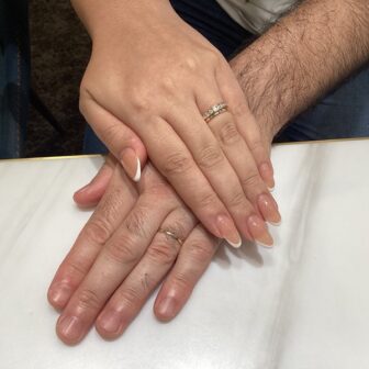 大阪府茨木市からご来店　Lueur（リュール）の結婚指輪をご成約いただいたお客様です