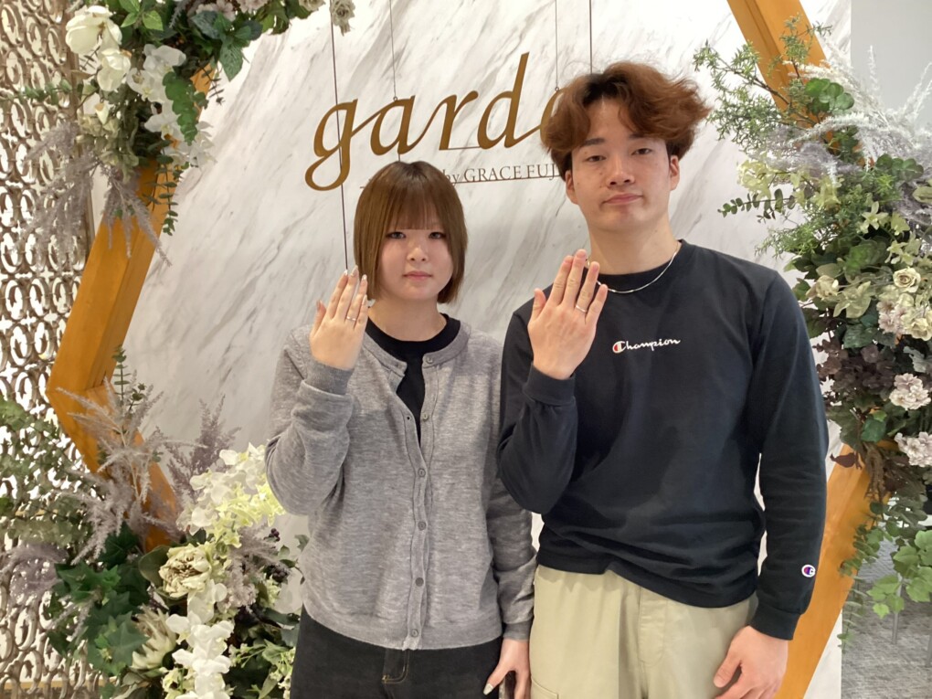 京都舞鶴市 ・福井県小浜市よりご来店 手作り指輪（ペアリング）体験いただきました
